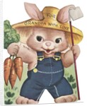 Birthday card with farmer rabbit by Anonymous