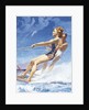 Man and woman watersking by Anonymous
