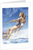 Man and woman watersking by Anonymous