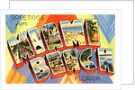 Greetings from Miami Beach, Florida by Anonymous