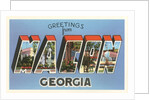 Greetings from Macon, Georgia by Anonymous