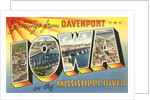 Greetings from Davenport, Iowa on the Mississippi River by Anonymous