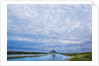 View near fortified town during low tide, Mont Saint Michel, Lower Normandy, France by Anonymous