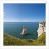 View of the Aiguille cliff , High Normandy , France by Anonymous