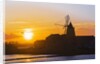 Windmill and saltworks at sunset, Marsala, Sicily, Italy by Anonymous