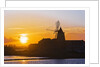 Windmill and saltworks at sunset, Marsala, Sicily, Italy by Anonymous