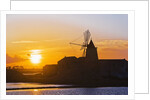 Windmill and saltworks at sunset, Marsala, Sicily, Italy by Anonymous