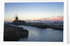 Windmill and saltworks at dusk , Marsala, Sicily, Italy by Anonymous