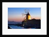Windmill and saltworks at sunset, Marsala, Sicily, Italy by Anonymous