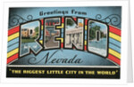Greetings from Reno, Nevada, the Biggest Little City in the World by Anonymous