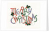 Vintage Illustration of "Merry Christmas" made of Candy Canes by Anonymous