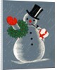 Vintage Illustration of Christmas Snowman by Anonymous