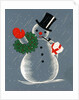 Vintage Illustration of Christmas Snowman by Anonymous