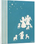 Young Angels and Lambs with the Star of Bethlehem by Anonymous