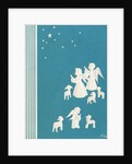 Young Angels and Lambs with the Star of Bethlehem by Anonymous