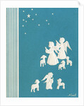 Young Angels and Lambs with the Star of Bethlehem by Anonymous