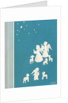Young Angels and Lambs with the Star of Bethlehem by Anonymous
