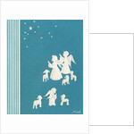 Young Angels and Lambs with the Star of Bethlehem by Anonymous