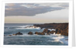 Waves crashing against rocky coast, Lanzarote, Spain by Anonymous
