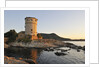 Ancient tower at sunset, Campese, Italy by Anonymous