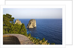 View of Faraglioni from Belvedere di Tragara, Capri, Italy by Anonymous