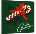 Vintage Illustration of a Christmas Candy Cane by Anonymous