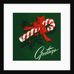 Vintage Illustration of a Christmas Candy Cane by Anonymous