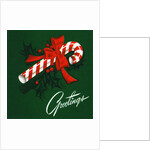 Vintage Illustration of a Christmas Candy Cane by Anonymous