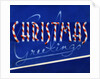 Christmas Greetings made of Candy Canes by Anonymous