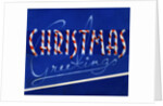 Christmas Greetings made of Candy Canes by Anonymous
