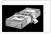 Stack of locked money labeled Corporation Surplus by Anonymous