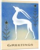 Art Deco Christmas Design with an Ibex by Anonymous