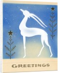 Art Deco Christmas Design with an Ibex by Anonymous