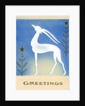 Art Deco Christmas Design with an Ibex by Anonymous