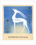 Art Deco Christmas Design with an Ibex by Anonymous