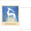Art Deco Christmas Design with an Ibex by Anonymous