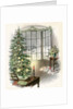 Vintage Illustration of Christmas Tree by a Window. by Anonymous