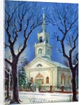 Country Church in Snow During Christmas by Anonymous
