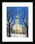 Country Church in Snow During Christmas by Anonymous