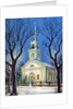 Country Church in Snow During Christmas by Anonymous