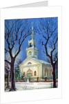 Country Church in Snow During Christmas by Anonymous