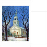 Country Church in Snow During Christmas by Anonymous