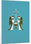 Angels with the Jesus in a Manger by Anonymous