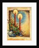 Vintage Illustration of Christmas Candles with Holly by Anonymous
