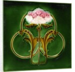 Art Nouveau decorative tile by Anonymous