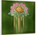 Art Nouveau Decorative Tile by Anonymous