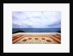 Tiled tarrace overlooking sea, San Pietro island, Carloforte, Sardinia, Italy by Anonymous
