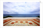 Tiled tarrace overlooking sea, San Pietro island, Carloforte, Sardinia, Italy by Anonymous