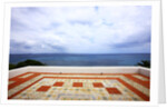 Tiled tarrace overlooking sea, San Pietro island, Carloforte, Sardinia, Italy by Anonymous