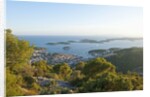 View of town and Pakleni archipelago, Hvar Town, Hvar Island, Croatia by Anonymous